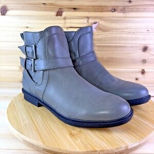 Rocket Dog Boots Womens 10 Gray Faux Leather Geos Montes PU Ankle Booties